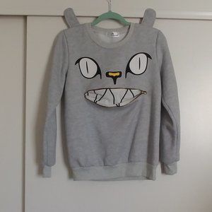Cat Zipper Mouth Sweater